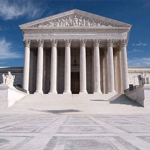 View of United States Supreme Court Building